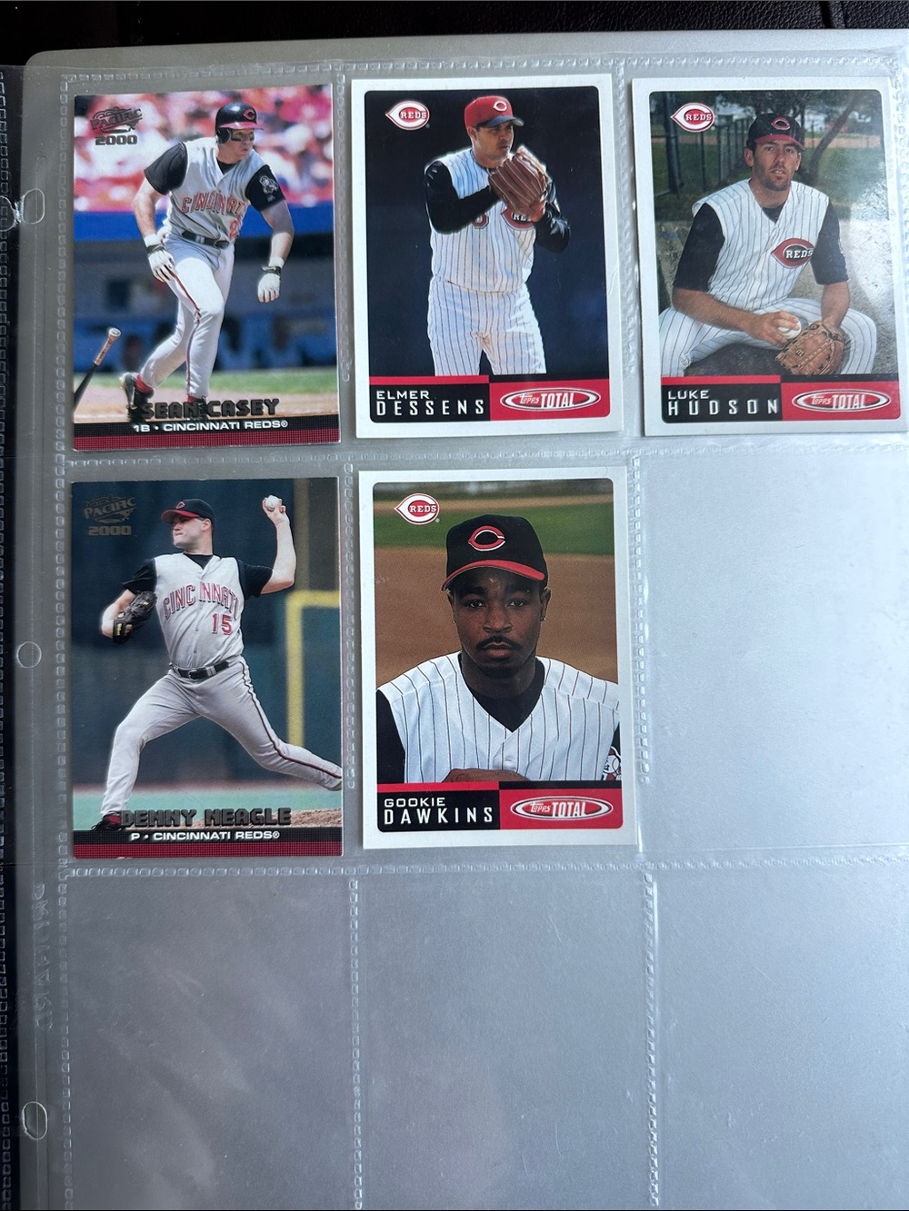 MLB Baseball Cards - Cincinnati Red (Lot of 5) Topps Pacific